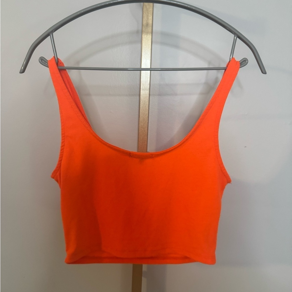 Bright Orange Crop Top - Picture 5 of 6